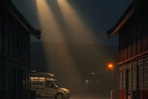 《山谷来信》封面，山谷里的绿色邮筒与摊开的手写信纸