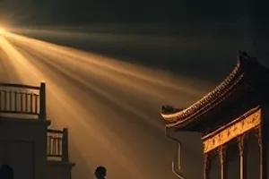 《南风过境线》封面，穿过小镇的铁路与低垂的云层